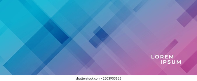 abstract shapes trendy banner with dynamic effects vector