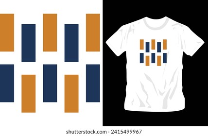 abstract shapes t-shirt design illustration