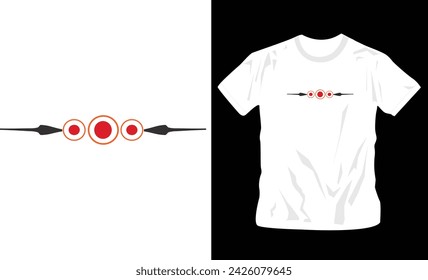 abstract shapes t-shirt design vector