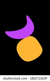 Abstract shapes for use in design. 