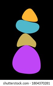 Abstract shapes for use in design. 