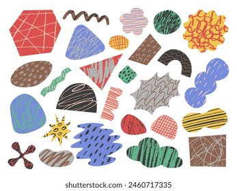 Arte vectorial de Formas Abstractas. Textura de garabato.