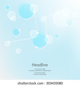 Abstract shapes vector background. Isolated. Vector illustration.