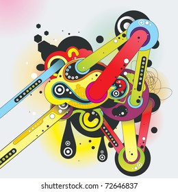 abstract shapes vector illustration