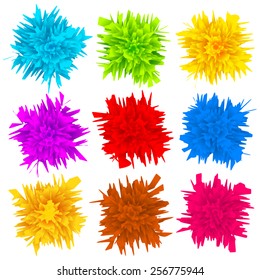 Abstract Shapes with Vibrant Colors