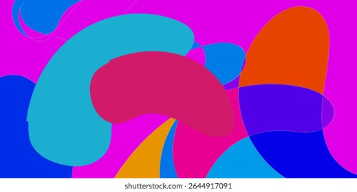 Abstract shapes in vibrant colors (3)