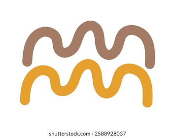 Abstract Shapes wavy pattern freeform modern design