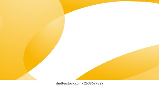 Abstract shapes in yellow frame an area of white. The wavy shapes evoke a sense of motion.