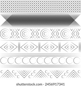 Abstract shapes.Abstract patterns from lines.White wallpaper. Raster graphics for design, textile, decoration, cover, wallpaper, web background, wrapping paper, fabric, packaging.Repeating pattern.