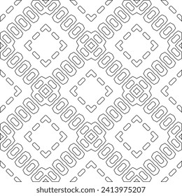 Abstract shapes.Patterns from lines.White wallpaper. Vector graphics for design, textile, decoration, cover, wallpaper, web background, wrapping paper, fabric, packaging. Repeating pattern.