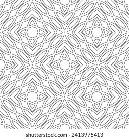 Abstract shapes.Patterns from lines.White wallpaper. Vector graphics for design, textile, decoration, cover, wallpaper, web background, wrapping paper, fabric, packaging. Repeating pattern.