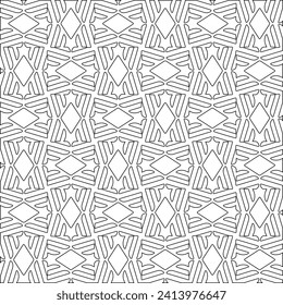 Abstract shapes.Patterns from lines.White wallpaper. Vector graphics for design, textile, decoration, cover, wallpaper, web background, wrapping paper, fabric, packaging. Repeating pattern.