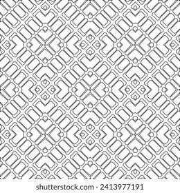 Abstract shapes.Patterns from lines.White wallpaper. Vector graphics for design, textile, decoration, cover, wallpaper, web background, wrapping paper, fabric, packaging. Repeating pattern.