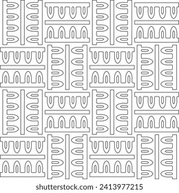 Resumen de formas.Patrones de líneas.Papel blanco. Gráficos vectoriales para diseño, textil, decoración, cubierta, papel pintado, fondo web, papel envolvente, tela, embalaje. Patrón repetitivo.