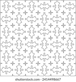 Abstract shapes.Patterns from lines.White wallpaper. Vector graphics for design, textile, decoration, cover, wallpaper, web background, wrapping paper, fabric, packaging. Repeating pattern.