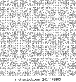 Abstract shapes.Patterns from lines.White wallpaper. Vector graphics for design, textile, decoration, cover, wallpaper, web background, wrapping paper, fabric, packaging. Repeating pattern.