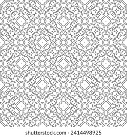 Abstract shapes.Patterns from lines.White wallpaper. Vector graphics for design, textile, decoration, cover, wallpaper, web background, wrapping paper, fabric, packaging. Repeating pattern.