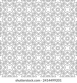 Abstract shapes.Patterns from lines.White wallpaper. Vector graphics for design, textile, decoration, cover, wallpaper, web background, wrapping paper, fabric, packaging. Repeating pattern.