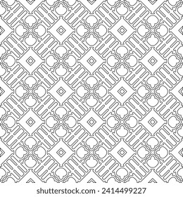 Abstract shapes.Patterns from lines.White wallpaper. Vector graphics for design, textile, decoration, cover, wallpaper, web background, wrapping paper, fabric, packaging. Repeating pattern.