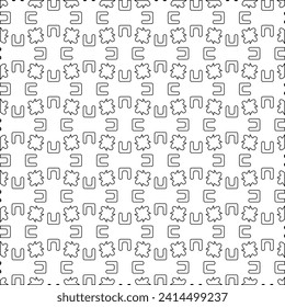 Abstract shapes.Patterns from lines.White wallpaper. Vector graphics for design, textile, decoration, cover, wallpaper, web background, wrapping paper, fabric, packaging. Repeating pattern.