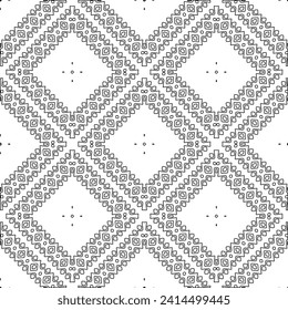 Abstract shapes.Patterns from lines.White wallpaper. Vector graphics for design, textile, decoration, cover, wallpaper, web background, wrapping paper, fabric, packaging. Repeating pattern.