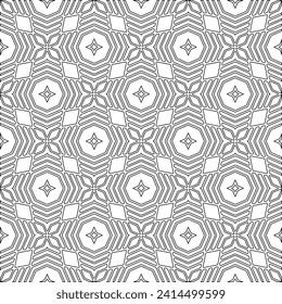 Abstract shapes.Patterns from lines.White wallpaper. Vector graphics for design, textile, decoration, cover, wallpaper, web background, wrapping paper, fabric, packaging. Repeating pattern.