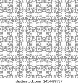 Abstract shapes.Patterns from lines.White wallpaper. Vector graphics for design, textile, decoration, cover, wallpaper, web background, wrapping paper, fabric, packaging. Repeating pattern.