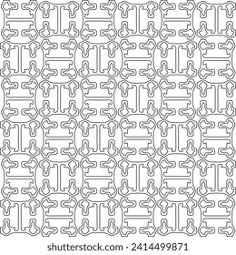 Abstract shapes.Patterns from lines.White wallpaper. Vector graphics for design, textile, decoration, cover, wallpaper, web background, wrapping paper, fabric, packaging. Repeating pattern.