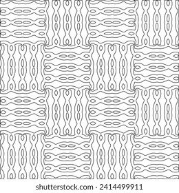 Abstract shapes.Patterns from lines.White wallpaper. Vector graphics for design, textile, decoration, cover, wallpaper, web background, wrapping paper, fabric, packaging. Repeating pattern.