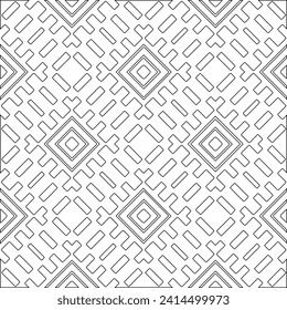 Abstract shapes.Patterns from lines.White wallpaper. Vector graphics for design, textile, decoration, cover, wallpaper, web background, wrapping paper, fabric, packaging. Repeating pattern.