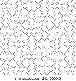 Abstract shapes.Patterns from lines.White wallpaper. Vector graphics for design, textile, decoration, cover, wallpaper, web background, wrapping paper, fabric, packaging. Repeating pattern.