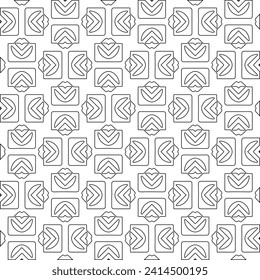 Abstract shapes.Patterns from lines.White wallpaper. Vector graphics for design, textile, decoration, cover, wallpaper, web background, wrapping paper, fabric, packaging. Repeating pattern.