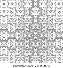 Abstract shapes.Patterns from lines.White wallpaper. Vector graphics for design, textile, decoration, cover, wallpaper, web background, wrapping paper, fabric, packaging. Repeating pattern.