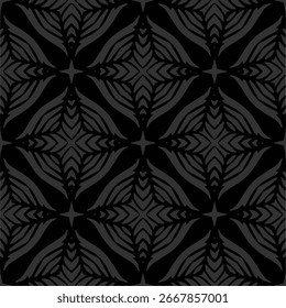 Abstract Shapes.Seamless pattern.Black and White color.Design element for prints, decoration, cover, textile, digital wallpaper, web background, wrapping paper, clothing, fabric, packaging, cards.