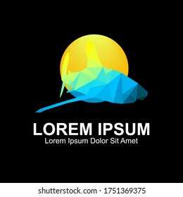 Abstract Shark Logo. Animal Logo Design Template.