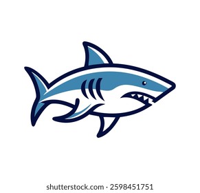 Abstract Shark Logo Design Template Vector Illustration. shark silhouette vector illustrator