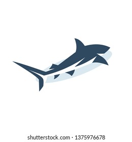 Abstract shark logo in vector for your business. fish, vector animal illustration