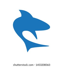 abstract shark vector logo icon 
