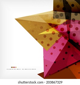 Abstract sharp angles background - business brochure layout