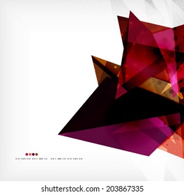 Abstract sharp angles background - business brochure layout