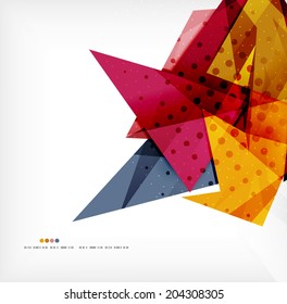 Abstract sharp angles background - business brochure layout