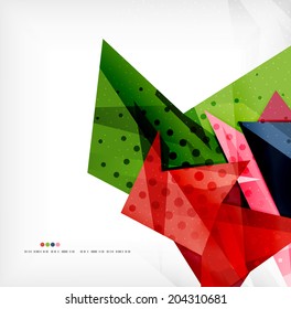 Abstract sharp angles background - business brochure layout