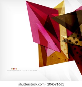 Abstract sharp angles background - business brochure layout