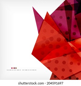 Abstract sharp angles background - business brochure layout