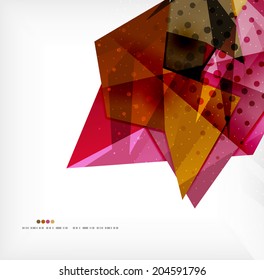 Abstract sharp angles background - business brochure layout