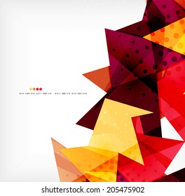Abstract sharp angles background - business brochure layout
