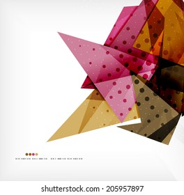 Abstract sharp angles background - business brochure layout