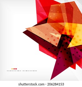 Abstract sharp angles background - business brochure layout