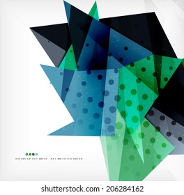 Abstract sharp angles background - business brochure layout