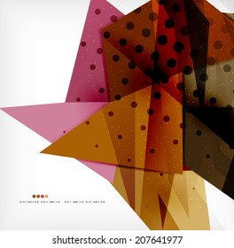 Abstract sharp angles background - business brochure layout